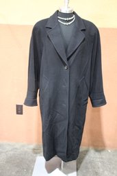 Rack D - J PERCY FOR MARVIN RICHARDS  Cashmere  Black Long Coat  Size Lg