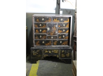 47' X 39.5' Japanese Lacquer Cabinet -2pcs