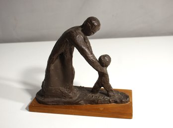 Mid-century Mother & Child Sculpture By P. Lipman Wulf, 1965 Replica By ALVA Studios