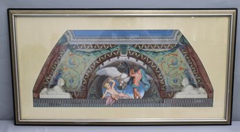 Reproduction Print Of Vatican Ceiling Fresco - The Triumph Of History, Anton Raphael Mengs