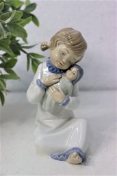 Girl With Doll Figurine #5102 NAO By Lladro - Handmade In Spain 1977