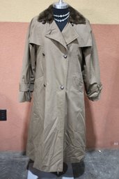 Rack D - Charles Romain Couture Paris Trench Coat Size Lg