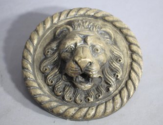 'Italian-Marked Majestic Lion Wall Plaque - Regal Elegance From Italy