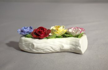 Aynsley Fine Bone China Flower Log