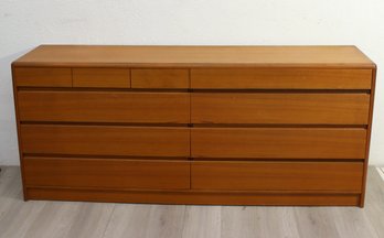 Vintage Danish Modern Nordisk Andels-Eksport 10 Drawer Dresser