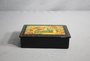 Vintage Russian Lacquer Box  BA 63, USSR