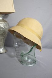 Vintage Wool Adolfo II Classic Fedora Hat - Elegant Camel Tone