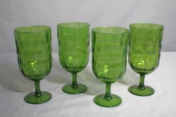 Set Of Four Plastic Goblets