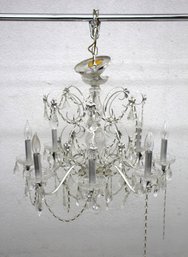 Chrome Base 8-Light Chandelier-working Cond