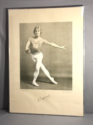 Large Poster Of Mikhail Baryshnikov Signed By Keun Duncan And Sign Proved