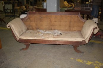 Antique Duncan Phyfe Style Classical Sofa - Needs Restoration - See Photos For Condition