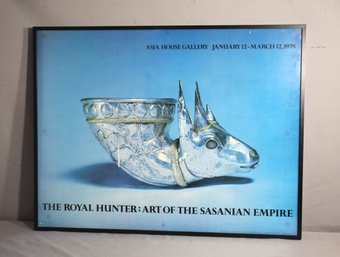 Framed Poster Of ' The Royal Hunter' -Art Of The Sasanian Empire