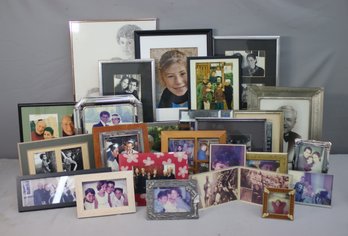 Group Lot Of Various Size/Type Photo Frames