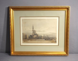 Framed Vintage Roberts/Haghe F.G. Moon, 'cairo' Travel Litho Reproduction