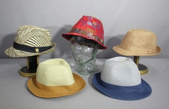 Elegant Collection Of Five Stylish Summer Hats