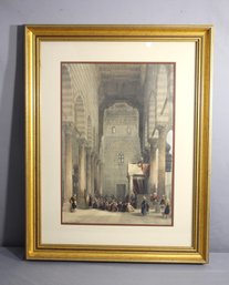 Framed Vintage Roberts/Haghe F.G. Moon, 'mosque Interior' Travel Litho Reproduction