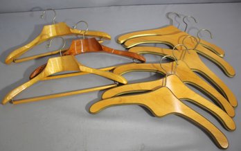 Group Lot Of Wooden Hangers
