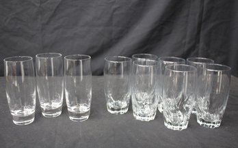 Group Of 10 -Anchor Hocking Central Park Glassware &  Iced Tea And Highball Glasses