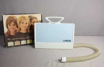 Vintage Lady Sunbeam Flair Controlled Heat Portable Hair Dryer With Original Box