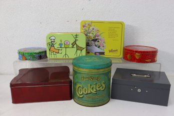 Group Lot Of Tins Some Vintage