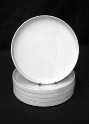 CB2 Frank White Salad Plates, Set Of 5  10' Round