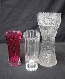 Group Lot Of Flower Vases