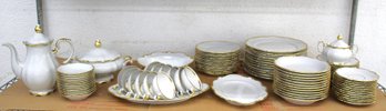 Elegant Golden Lark By MITTERTEICH 70-Piece Dinner Set