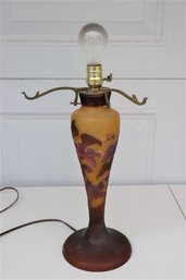 Emile Galle Art Nouveau Table Lamp-No Shade