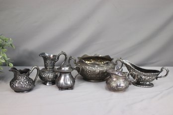 Group Lot Of Silver -plated