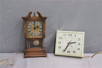 Two Vintage Sunbeam & General Electric Electric Clocks