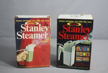 Pair Of Vintage Iron Steamer Osrow Stanley Steamer Vintage 1970s USA In Original Boxes