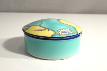 Tiffany & Co Tauck World Discovery Map Porcelain Trinket Box Made In France