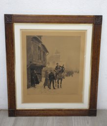 Edouard Jean Baptiste Detaille, French (1848-1912) 'L'Alerte' - Framed In An Antique Frame