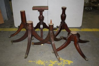 Group Lot Of Six (6) Dining Table Base