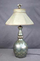 Geometric Pattern Melallic Finish Lamp