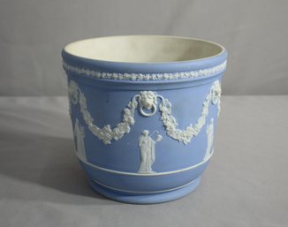 Vintage Wedgwood Blue Jasperware Planter