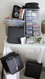 Group Lot Of CDs And CD Cases And Binders