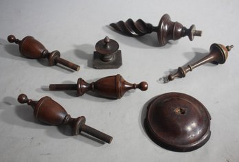Collection Of Vintage Wooden Finials