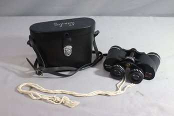 Vintage Binolux 7X35 Ultra Wide Angle Binoculars With Case