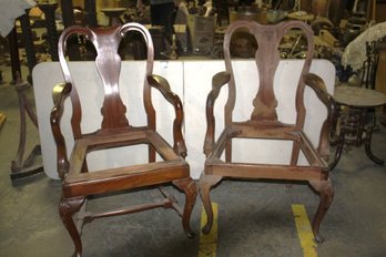 Pair Of Arm Dining Chairs