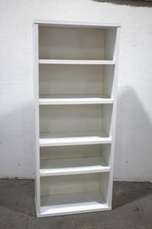 White Bookcase With 4 Shelves #1