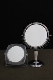 Tow Round Swivel Vanity/Make-Up Mirrors