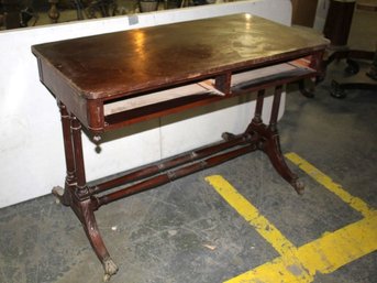 Regency Mahogany Library Table -missing Drawers