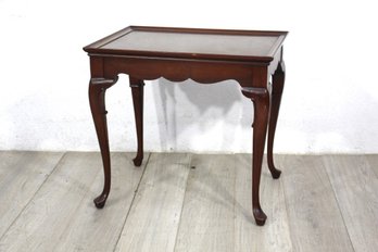 Mahogany Side Table With Cabriole Legs