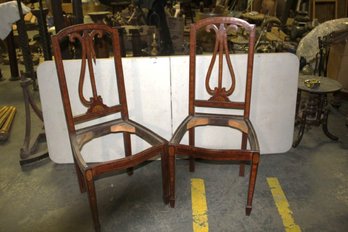 Pair Of Inlaid Chairs