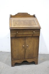 Vintage  Desk With Lower Cabinet Storage