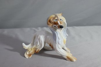 Vintage Porcelain Afghan Hound Figurine