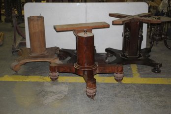 Group Lot Of Four (4) Table Base