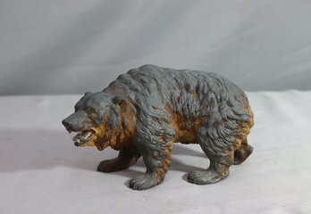 Vintage Painted Metal Bear