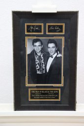 The Man In Black And The King Photo And Signature Plaque (reproduction Signatures)